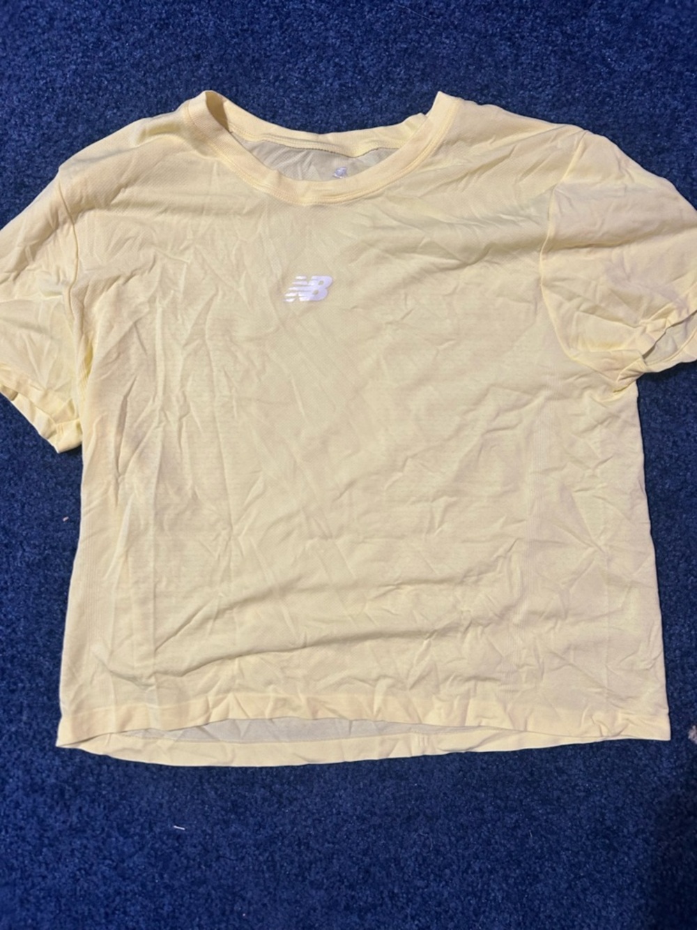 New Balance Pale Yellow Short Sleeve Tee